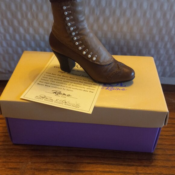 Just The Right Shoe  By Raine High Button Boot  Mini Figurine 25034 - Picture 2 of 9